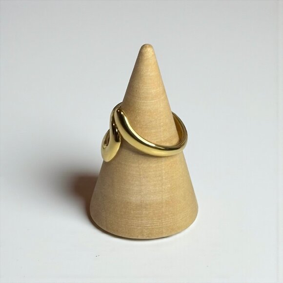 Irregular Solid Gold Ring - Picture 2 of 6